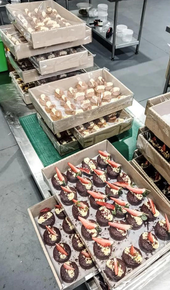 Bakers Gallery pastries and cup cakes