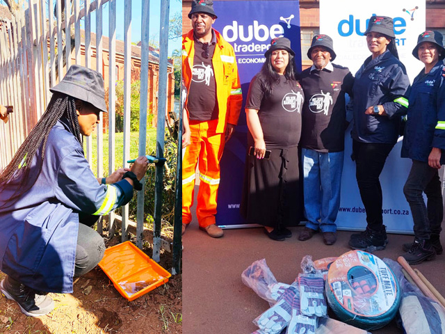 Dube TradePort team at Amanzimtoti Child and Family Welfare Society
